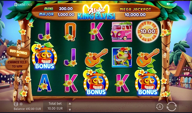 Try The New BGaming Slot Aloha King Elvis With No Deposit Bonuses