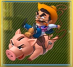 The Piggy Bank Riding Banker